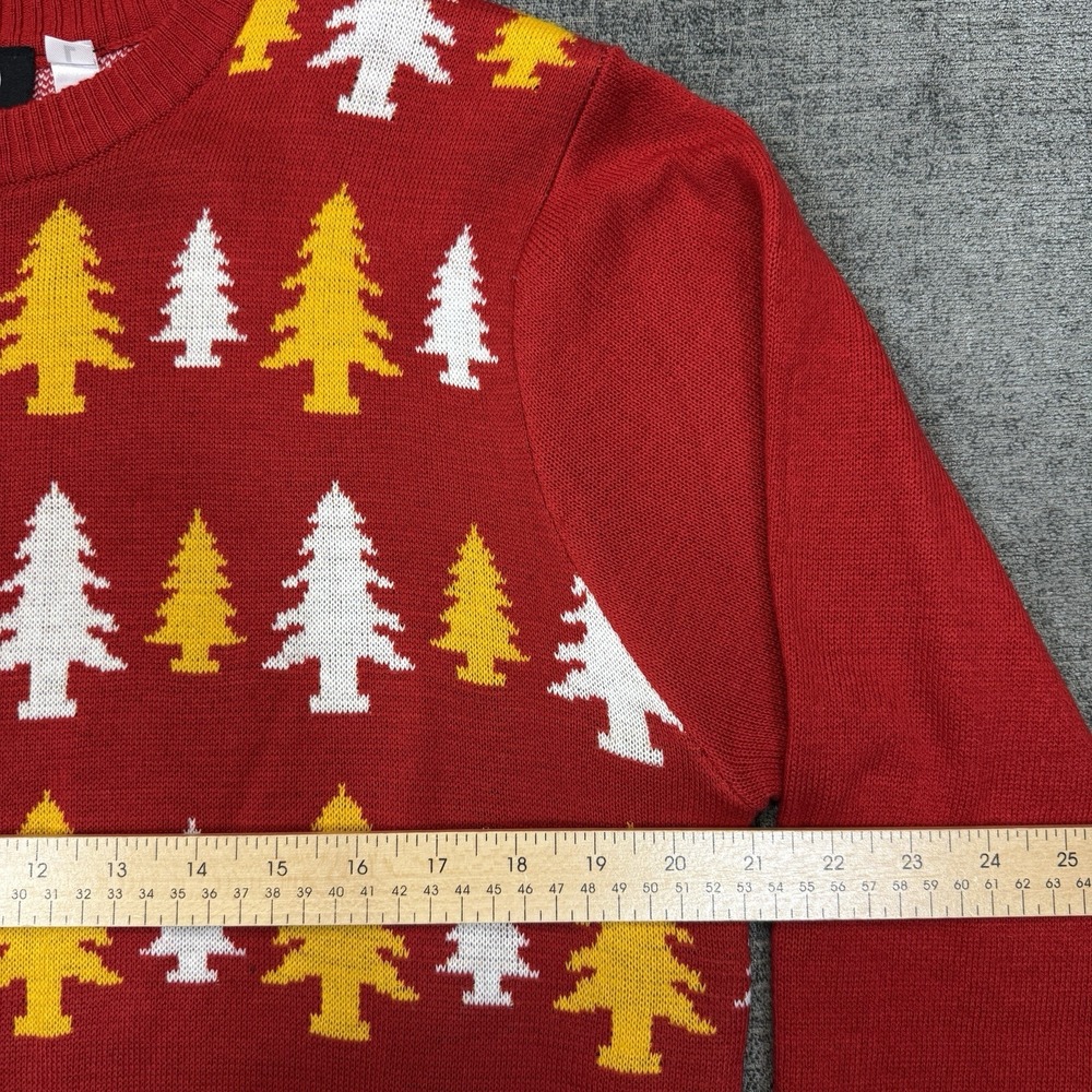Kansas City Chiefs Sweater Mens Large Red Yellow NFL Christmas Ugly Holiday - Picture 6 of 7